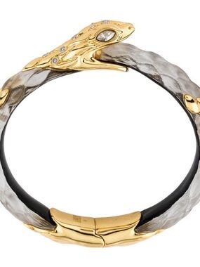 Alexis Bittar Serpent Lucite hinged bracelet